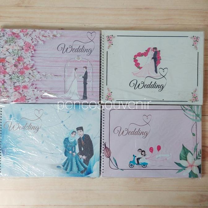 

teukuzulfikar37 Buku tamu pernikahan cantik spiral gambar penganten isi 2 buku tamu TERLARIS TERPERCAYA ORIGINAL