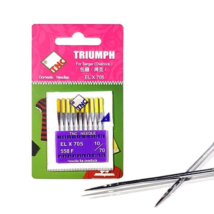 Jarum Triumph - TNC Needle ELX705 (Mesin Jahit Obras dan Neci Portable) - Sembi