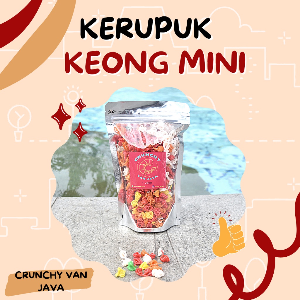 

KERUPUK KEONG MINI/ KERUPUK SEBLAK MENTAH by CRUNCHY VAN JAVA