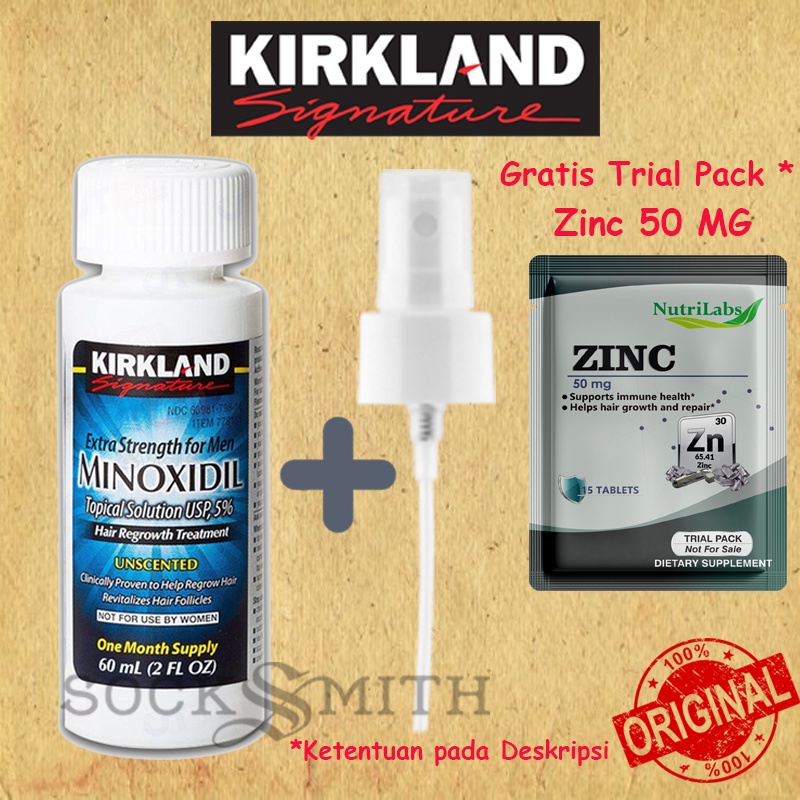 Finmix Pure Finas 0,05% Minoxidil 5% atau Kirkland Minoxidil 5% Liquid Hair Growth (100% Original By Costco)