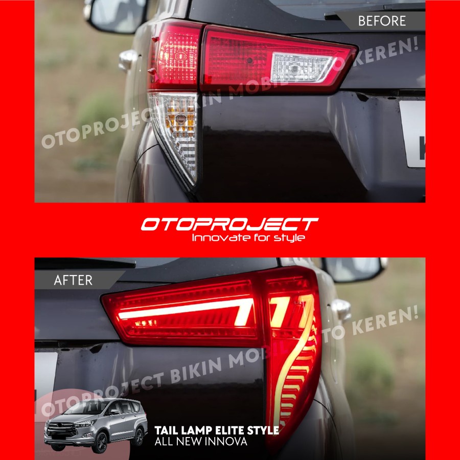 Tail Lamp Stop Lampu Stop Belakang All New Innova 2016 Elite Smoke Red