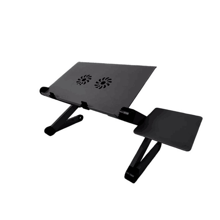 Meja Laptop / Notebook bisa lipat + Las Mause + Kipas