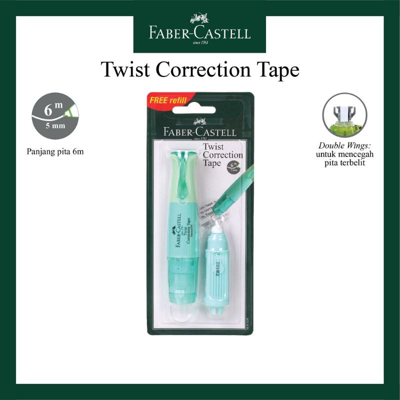 

Faber Castell Twist Correction Tape Tosca Barrel + 1 Refill