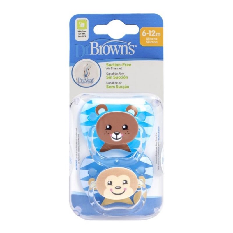 Dr.Brown's Prevent Printed Shield Pacifier Stage 2 (6-12 M)/Empeng Bayi