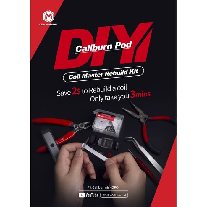 Coil Master ReBuild Kit For Caliburn RBK Koil Coil