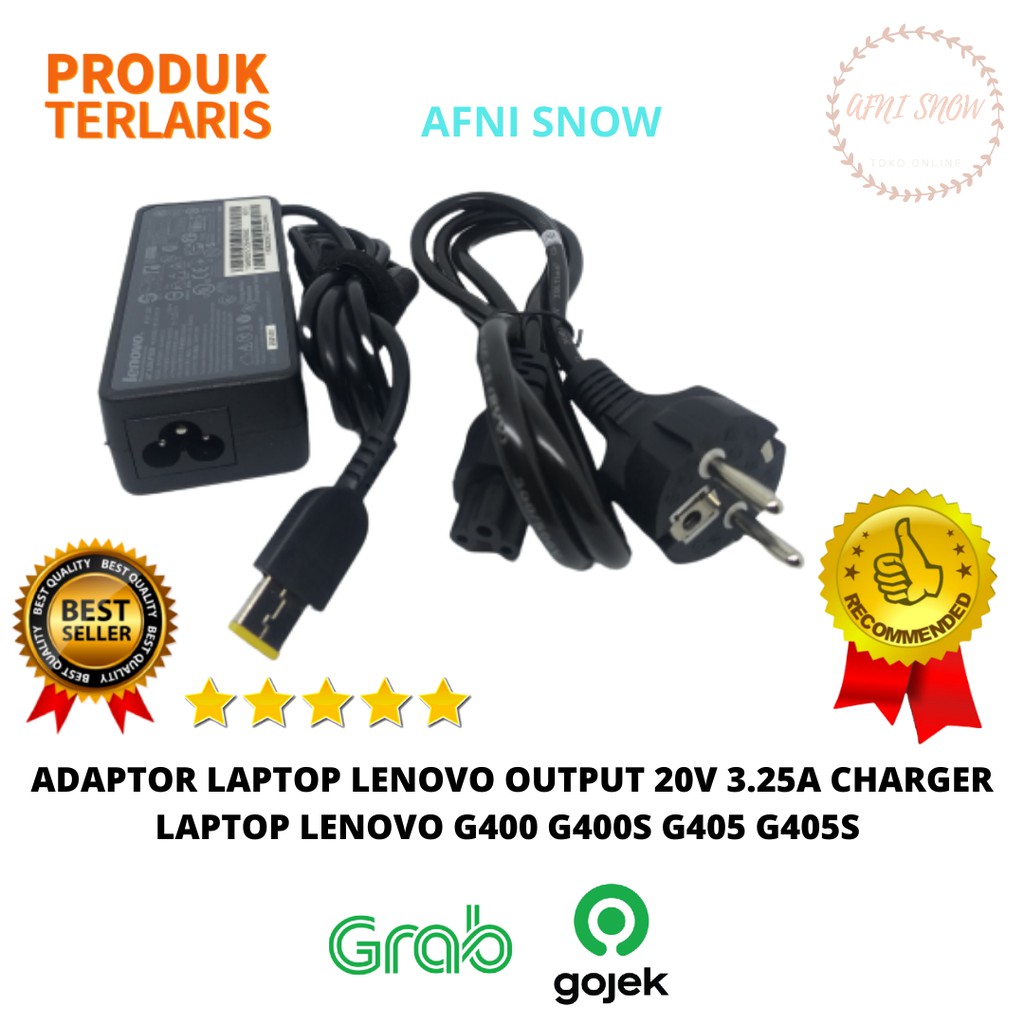 Adaptor Charger Original Laptop Lenovo G40-30 G40-70 G40-45 20V-3.25A