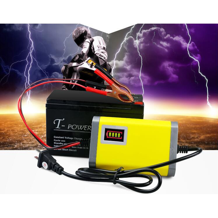 Charger Aki Motor Lead Acid 12V 2A OTOHEROES - UD12 - Yellow