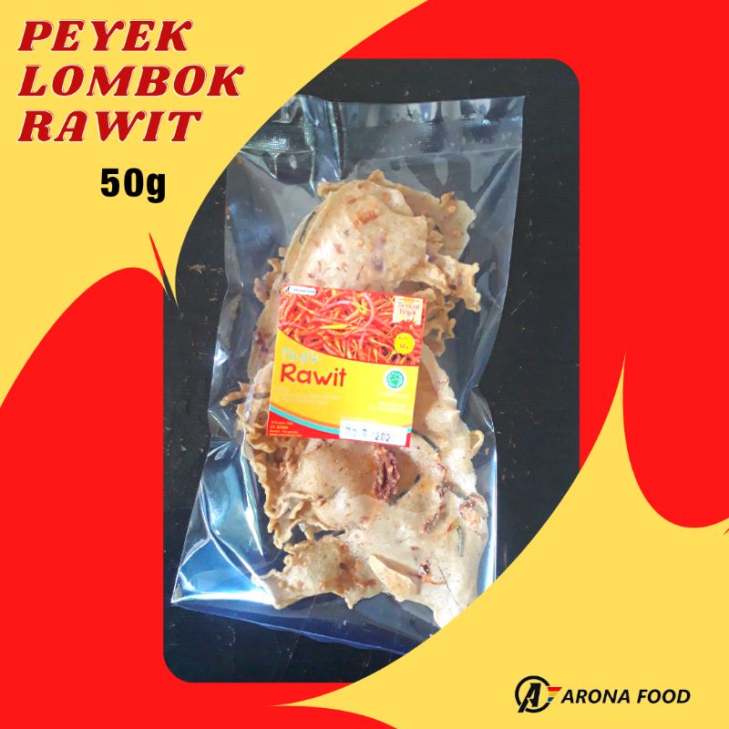 

ARONA FOOD PEYEK LOMBOK RAWIT 50g REMPEYEK CEMILAN PEDAS