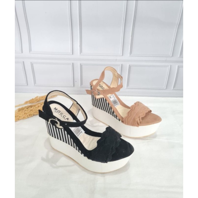 ABBUSHOES DL 31 Sepatu Wanita Wedges Tali (Terbaru)12cm