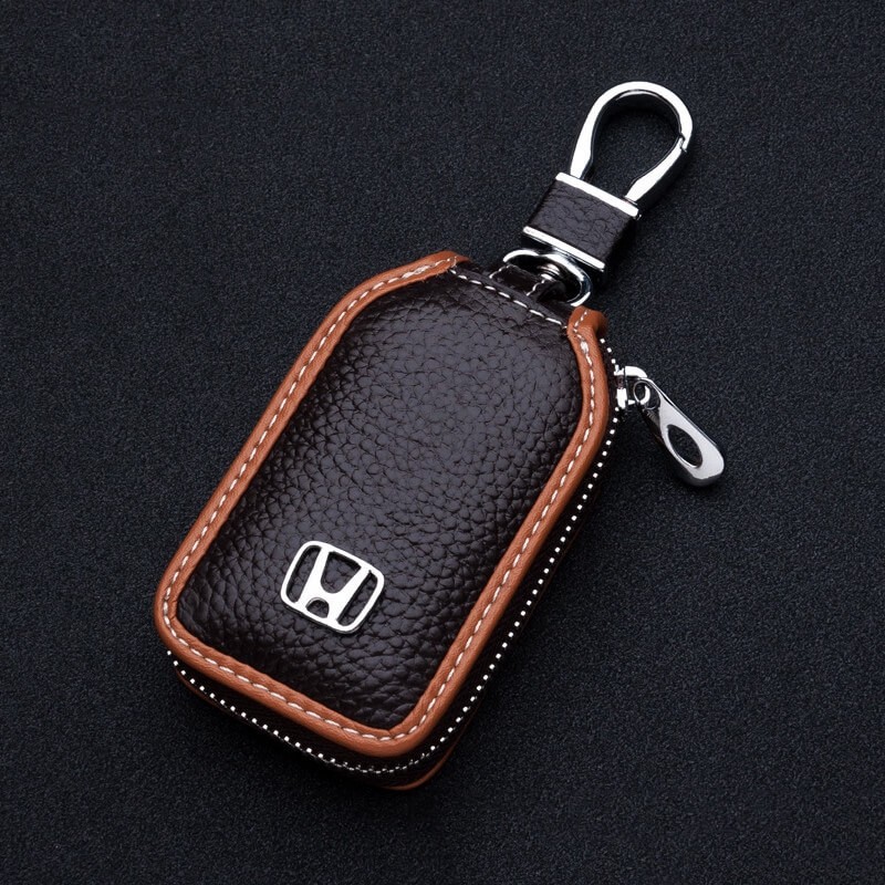 Honda Leather Key Holder Cover Smart Key For City HRV BRV JAZZ CRV ACCORD CIVIC in stock