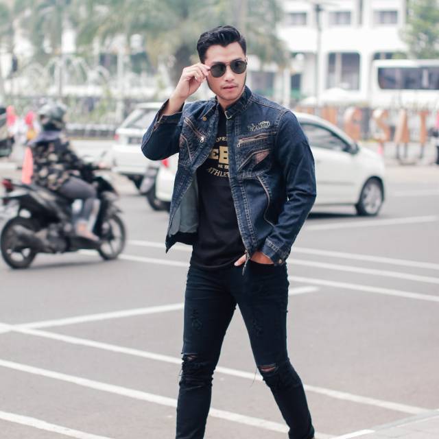 (PROMO BAYAR DI TEMPAT) JAKET PRIA SLETING BERRY - JAKET PRIA BERRY - JAKET JEANS