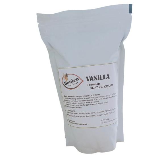 

PROMO MURAH BONICO VANILLA SOFT ICE CREAM POWDER 500gr PREMIUM RESTO bubuk es krim mesin VANILA cone frizco ♪ 863