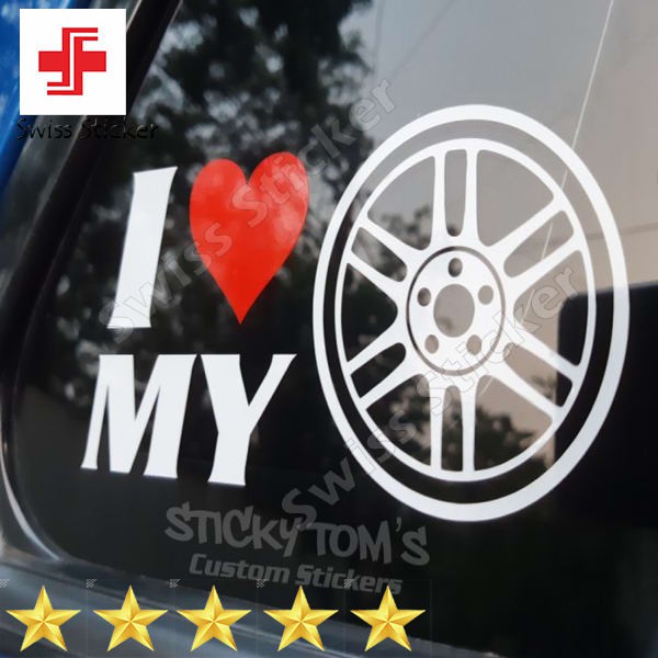 

Terlaris Stiker I love my Enkei RPF 1 Keren