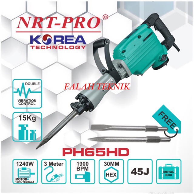 DIMOLITION BREAKER mesin Bobok beton NRT PRO PH 65HD
