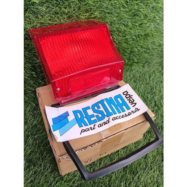 stoplamp lampu belakang vespa excel model import merah