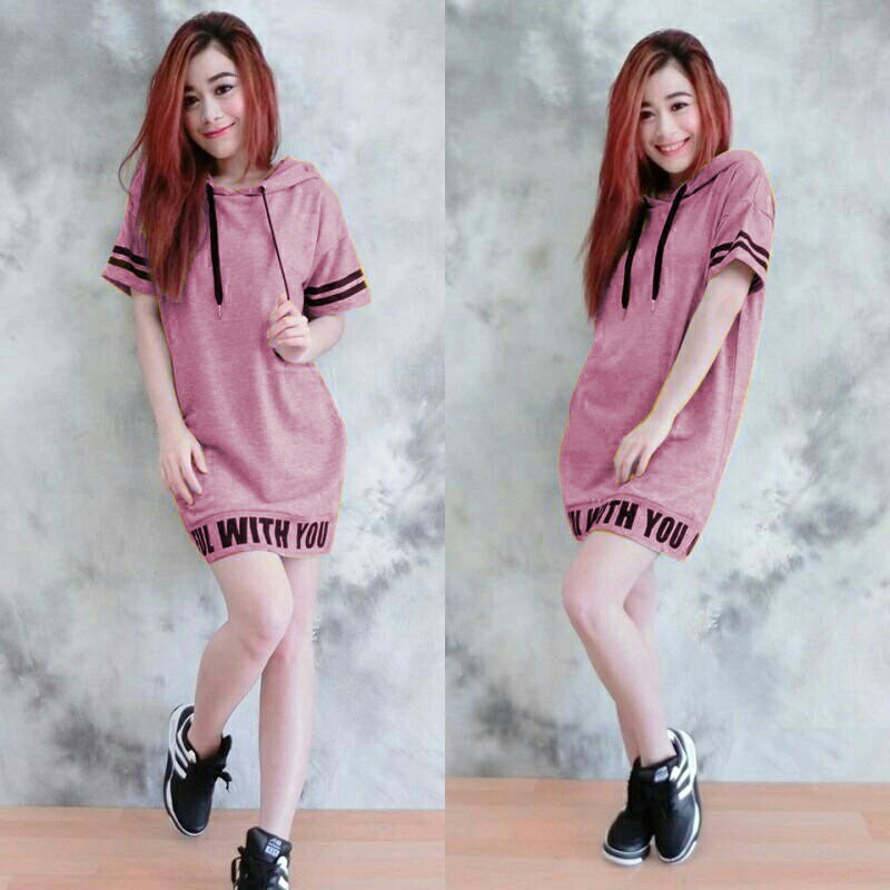 Long Sweater Wanita Hoodie Sissy Dusty