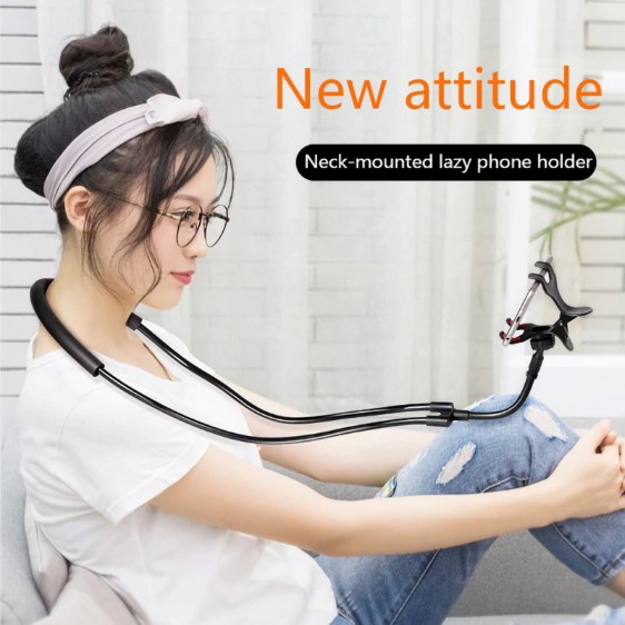 Holder Handphone Lazy Neck LazyNeck Penyangga HP di Leher Phone Holder