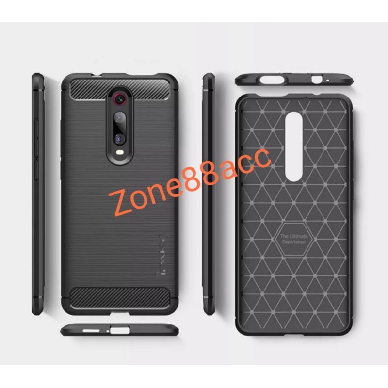 Ipaky Redmi Mi 9T Mi9T Pro Silicon Case Softcase Carbon Casing Cover TPU