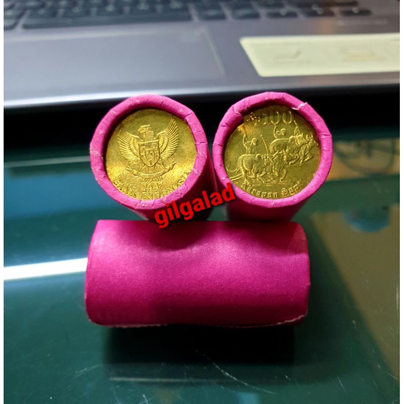 UANG KOIN KUNO 100 RUPIAH KARAPAN SAPI 1997 Per ROLL