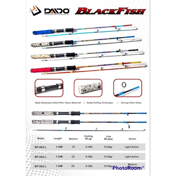 JORAN FIBER DAIDO BLACKFISH 135 150 / JORAN FIBER SOLID / DAIDO BLACK FISH