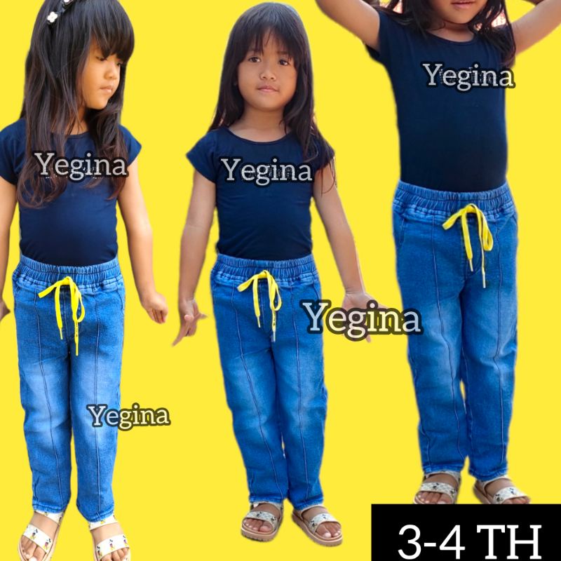 CELANA JEANS BAGGYPANTS ANAK 3-4 TAHUN CEWEK COWOK/UNISEX/CELANA JEANS PANJANG ANAK  BAHAN STREET MELAR