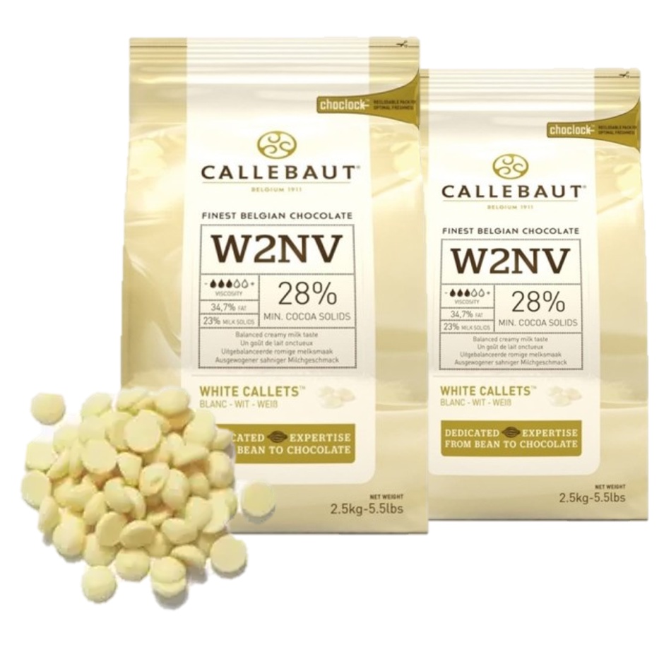 

[28%] Callebaut White 100gr Chocolate W2NV - Cokelat Putih Callets