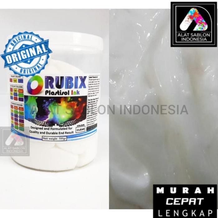 

Art / Tinta Sablon Plastisol Rubix Clear Transparant 500Gr