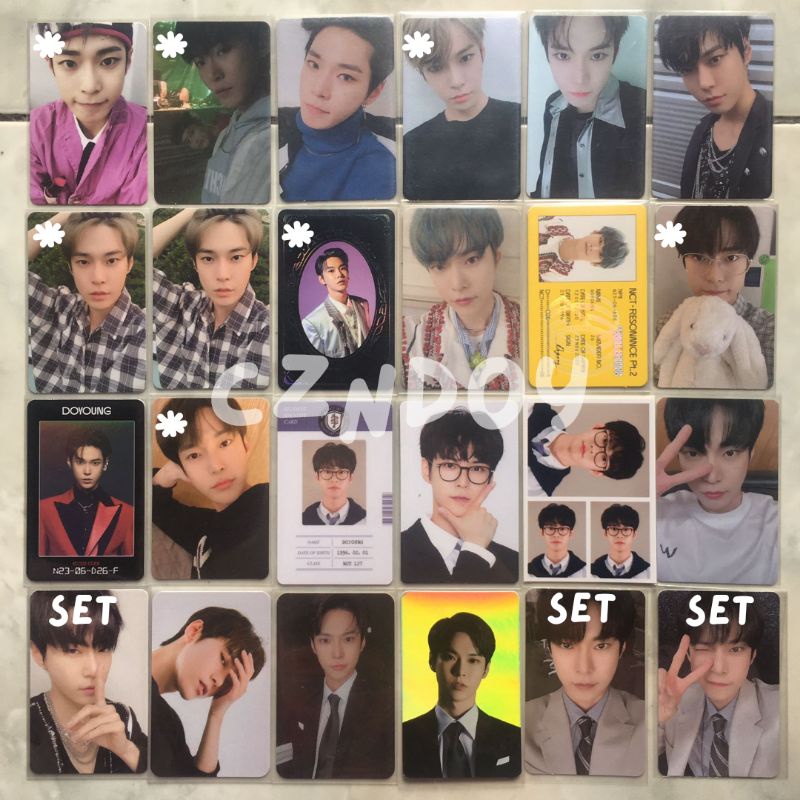 ready stock photocard doyoung nct cherry bomb emphaty superhuman 2nd player future yearbook departur