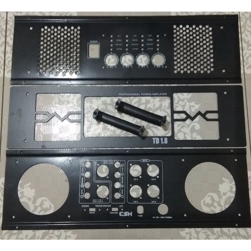 Plat box TD1.8 3U 4ch bahan tebal