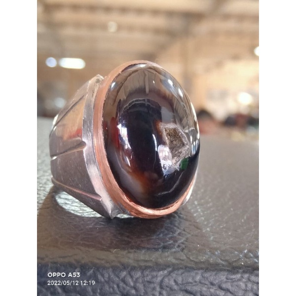 batu cincin akik combong hitam