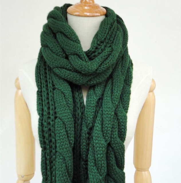 IMPORT MOLLAD Scarf Long Syal Rajut Wool Panjang Persegi Musim Dingin Winter Infinity Scarf