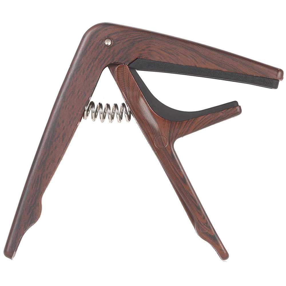 Capo Gitar Akustrik Wood Design / Guitar Capo Design Kayu String Nylon