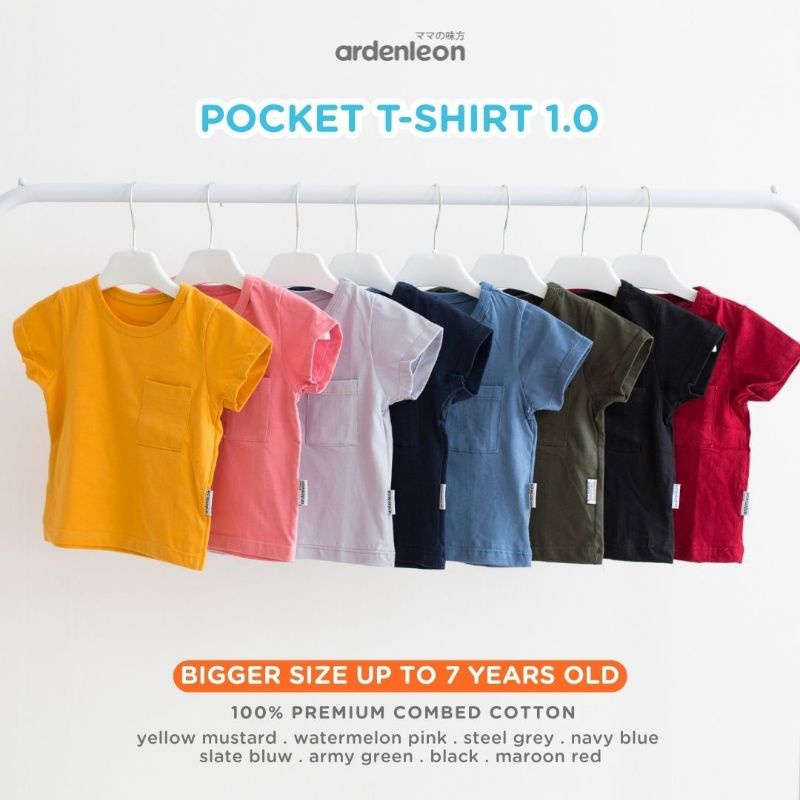 ARDENLEON Pocket T-Shirt 1.0 Mix Basic Short 1.0 SIZE BESAR 3L,4L,5L