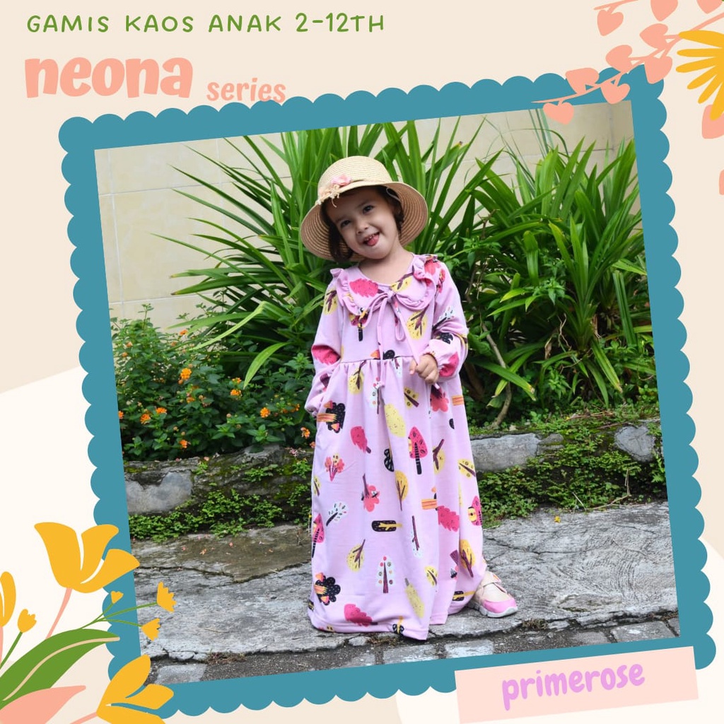 GAMIS KAOS ANAK 6-12th (NEONA SERIES)