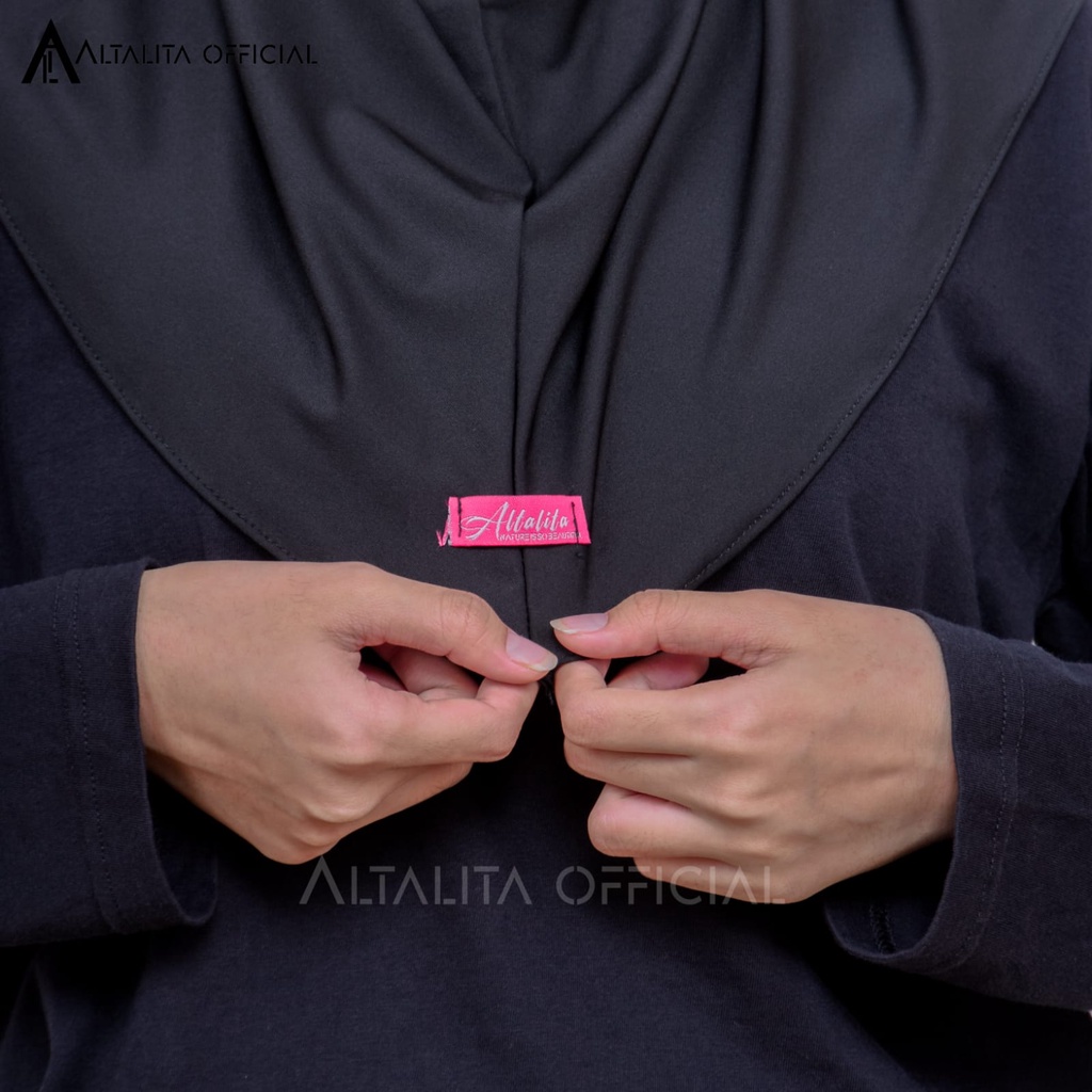 Altalita - Jilbab Sport Instant pet Bahan Jersey Spandek Polos Premium Cocok Untuk Sekolah Olahraga dan Sehari-Hari