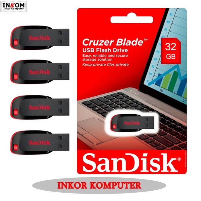 Flashdisk 32GB Cruzer Blade Original Flash Disk 32 GB