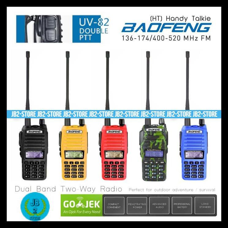 {BISA COD} Baofeng Walkie Handy Talkie (HT) UV82/UV-82 Two-Way UHF/VHF Radio TERBARU Kode 677