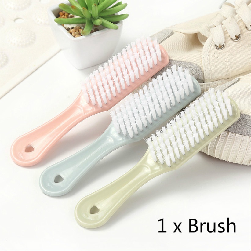 Household Cleaning Multi-functional Strong Long-handled Bristle Plastic Shoe Brush Cleaning Brush