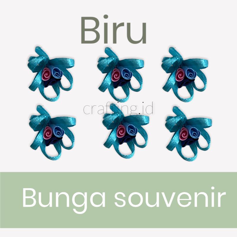 10 PCS APLIKASI BUNGA SOUVENIR