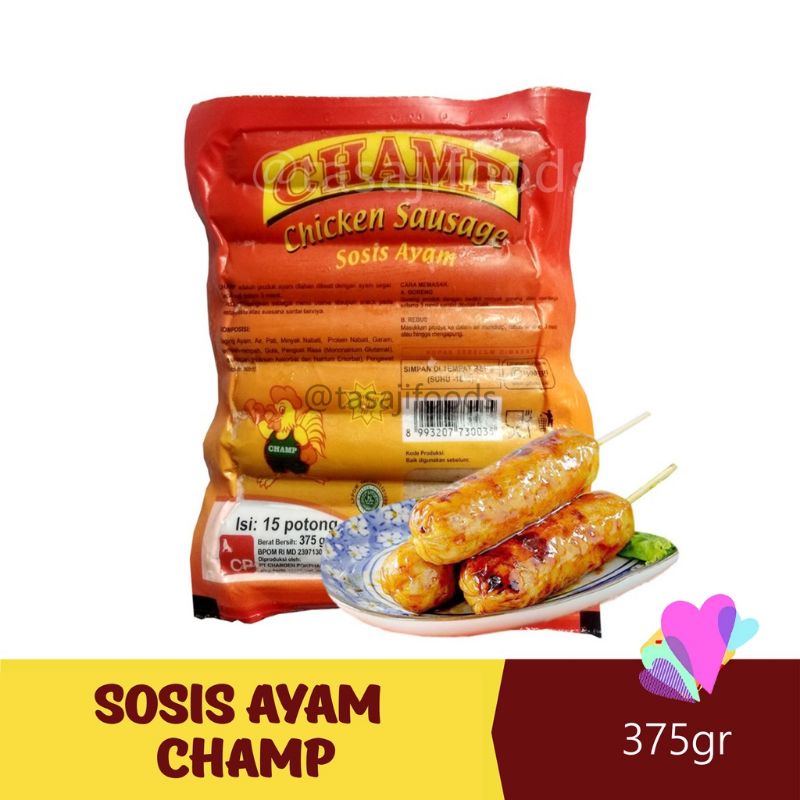 

sosis ayam champ 375 gr isi 15