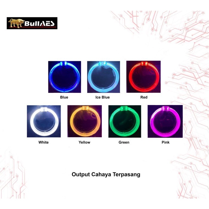 Led Chip Angel eye Kristal ring ONLY LED CHIP - Biru