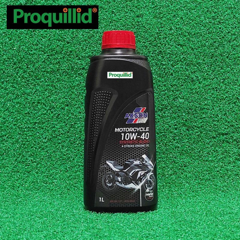 AXSON LUBE SYNTHETIC BLEND MOTORCYCLE OIL MANUAL KOPLING 4T 10W-40 JASO MA2 1 L OLI MESIN MOTOR KOPL