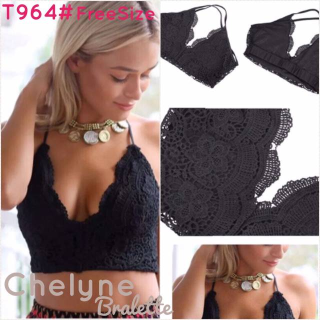 Bra tanpa kawat bralette chelyne T964