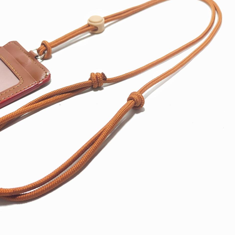 

(PALING DIMINATI) Lanyard gantungan holder id card 2 slot adjustable