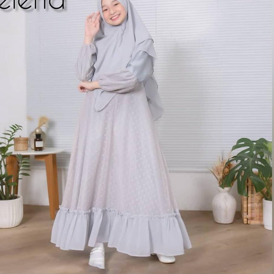 NEW ARRIVAL  9.9 Baju Gamis Anak Perempuan Usian 10 12 Tahun Selena Kids Gamis Tiledot Anak Perempua