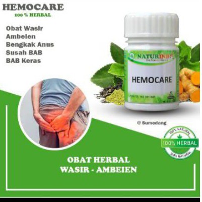 HEMOCARE Herbal Naturindo Fresh/ Obat Herbal penderita WASIR,Susah BAB