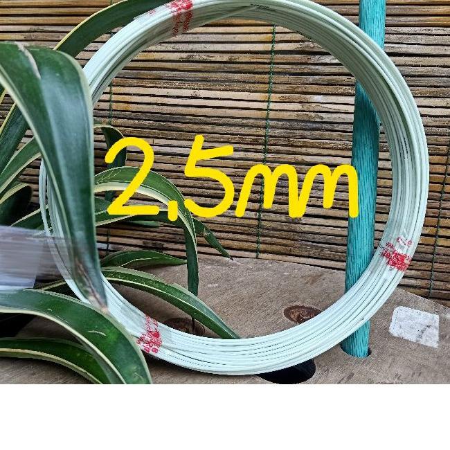 Ruji fiber 2.5mm putih roll untuk sangkar/layangan naga