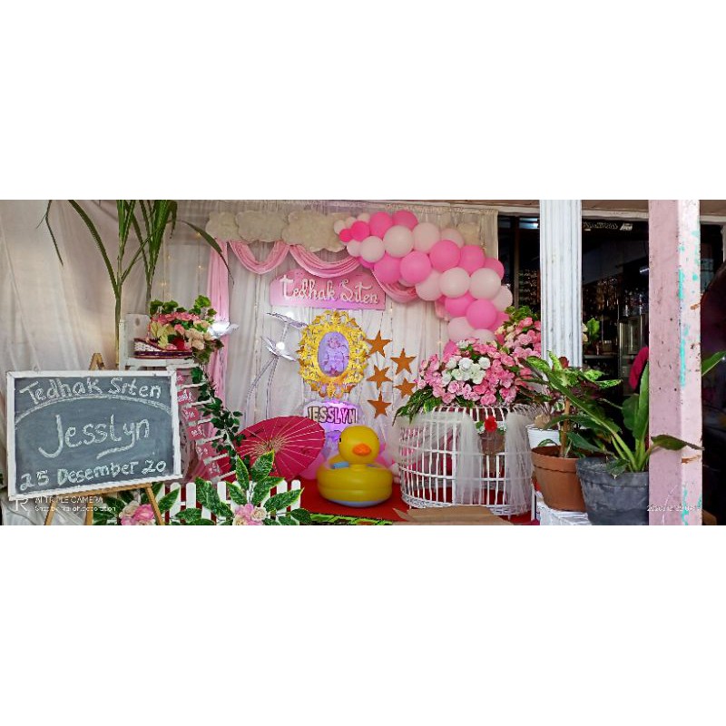 dekorasi tedhak Siten area tulungagung