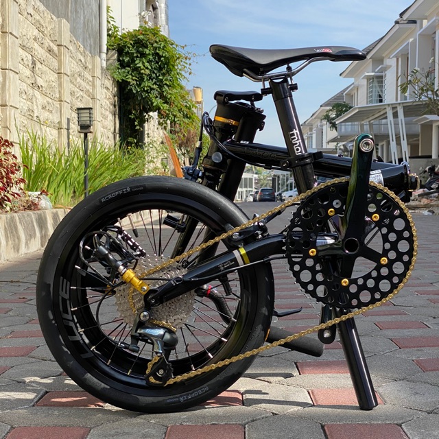 Sepeda Lipat Fnhon Gust Black Limited Edition Spesifikasi Sultan