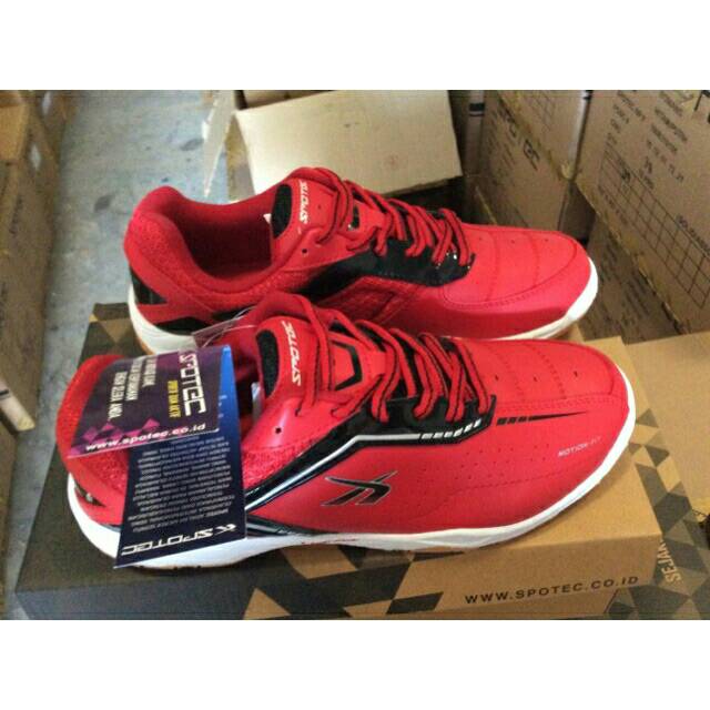Sepatu spotec badminton vega red